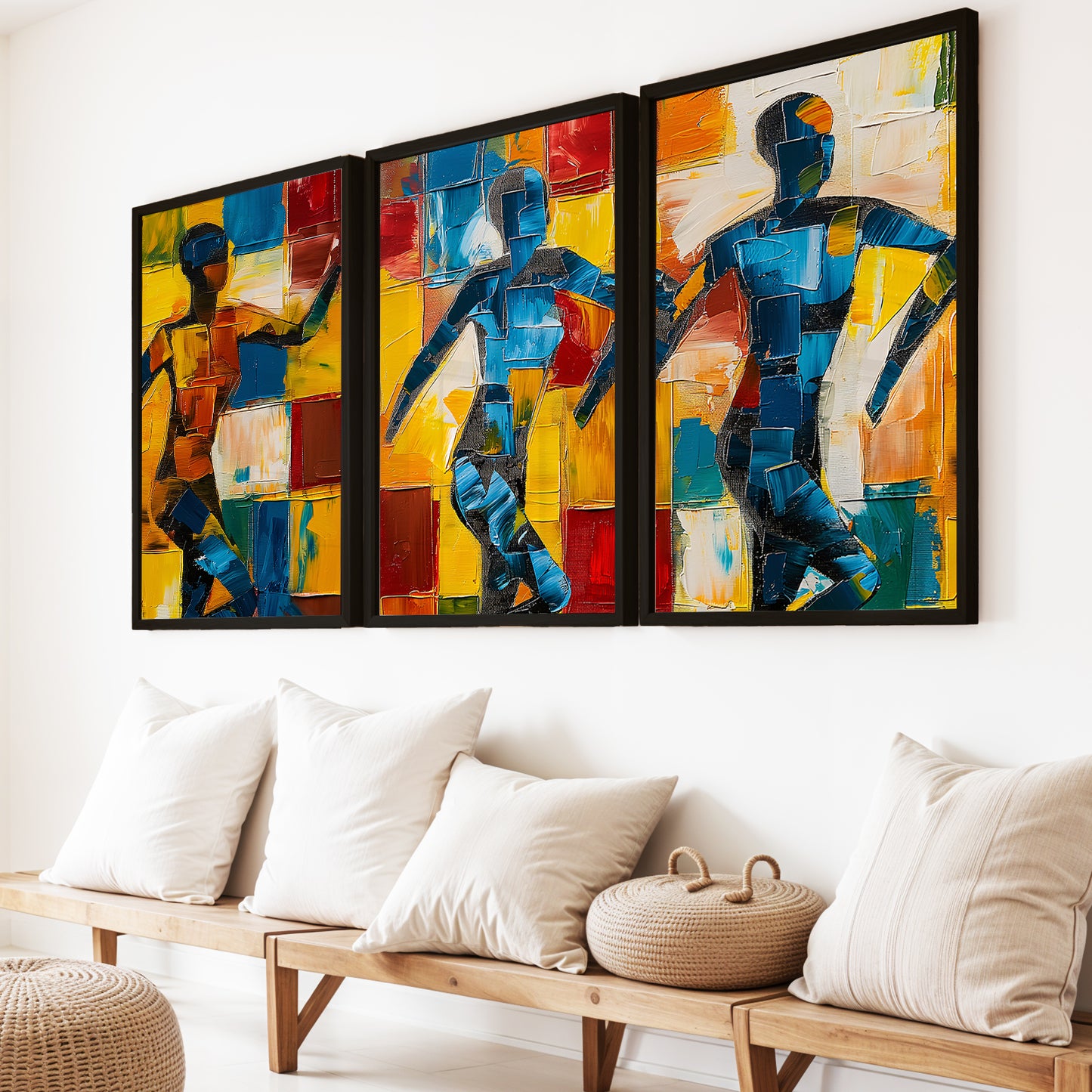 Abstract Figure Wall Art Set of 3