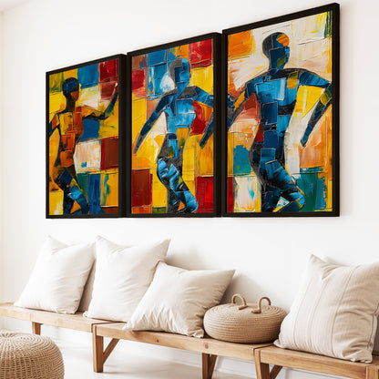 Abstract Figure Wall Art Set of 3