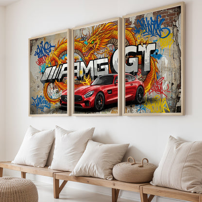 Dragon AMG Street Art Set of 3