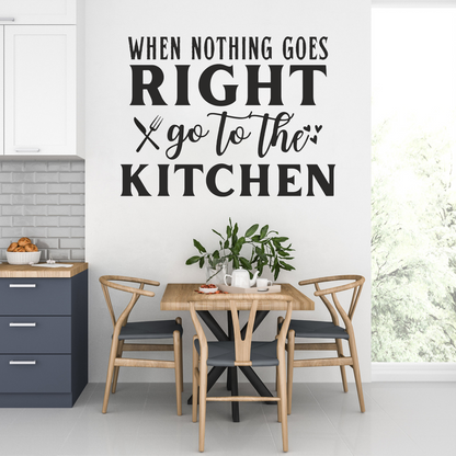 Funny Go to the Kitchen Wall Sticker