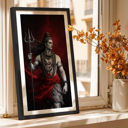 Mahadev Trishul Wall Frame
