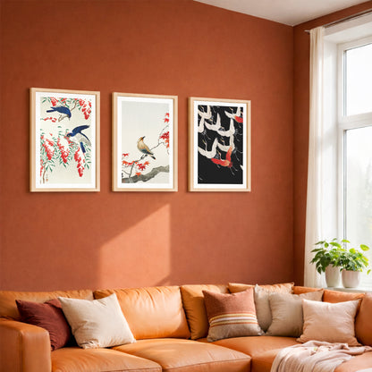 Japanese Bird & Crane Wall Art Collection