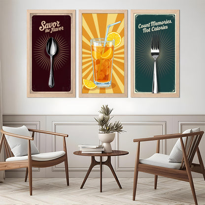 Flavor & Refresh Trio Wall Frame Set