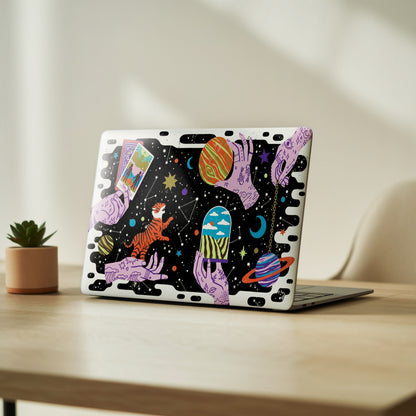 Cosmic Tarot Psychedelic Space Laptop Skin