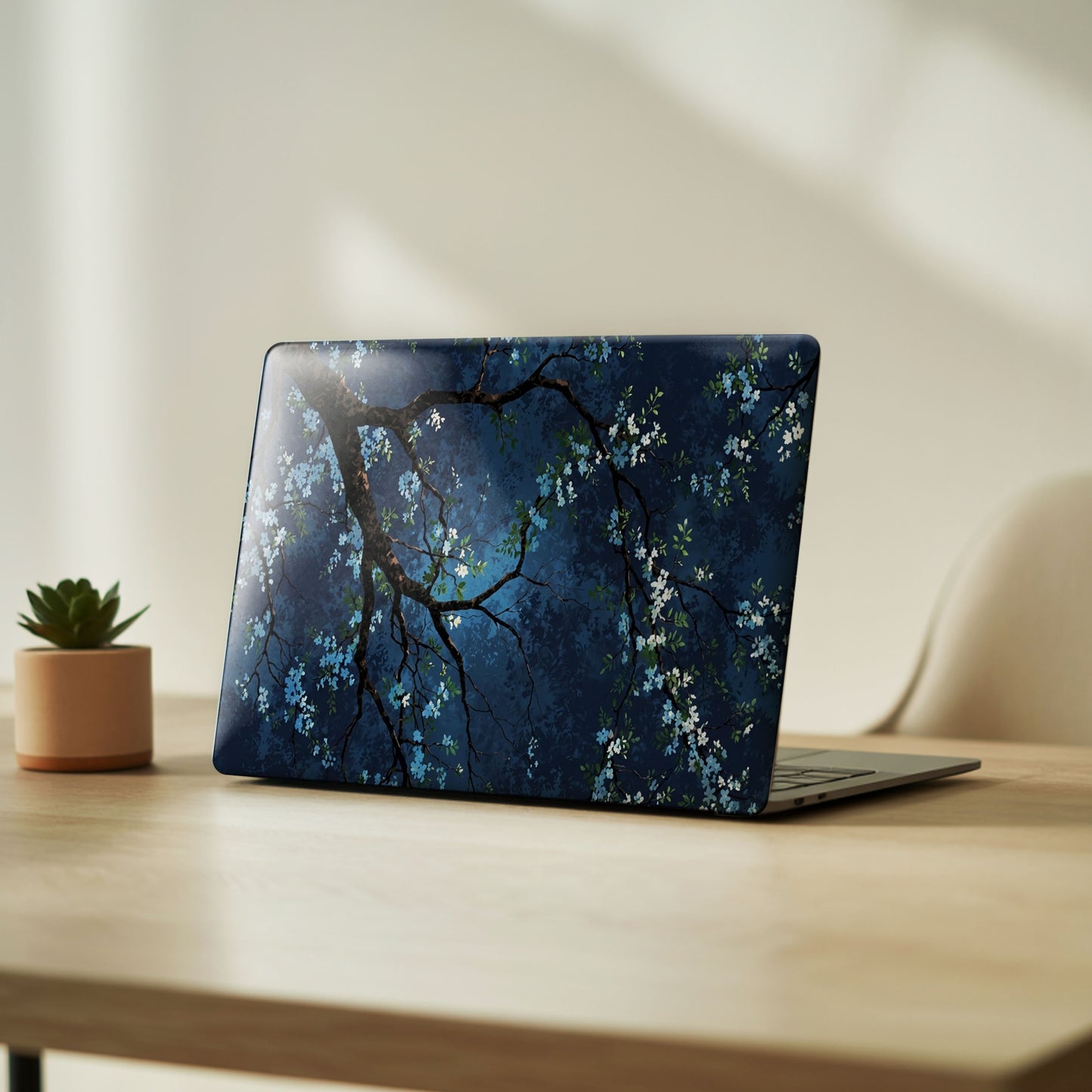 Midnight Blossom Artistic Laptop Skin