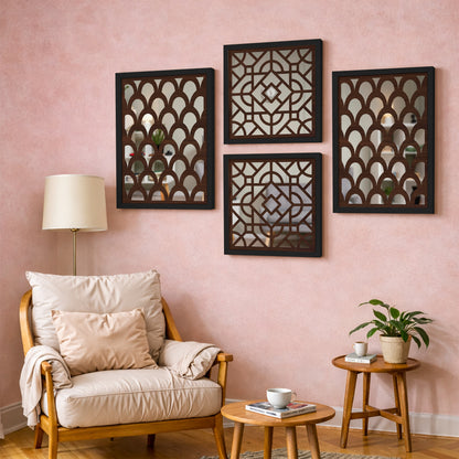 Scallop Arch Mirror Set Set of 4