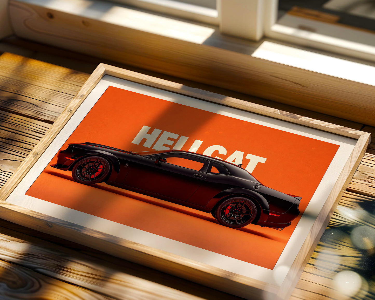 Dodge Hellcat Muscle Wall Frame