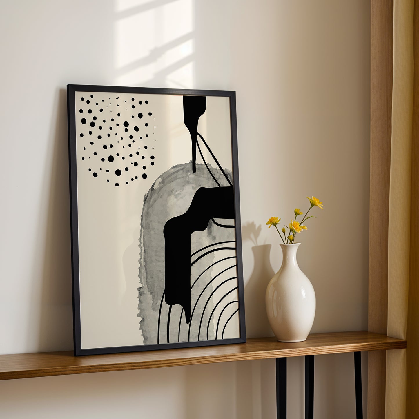 Monochrome Flow Poster