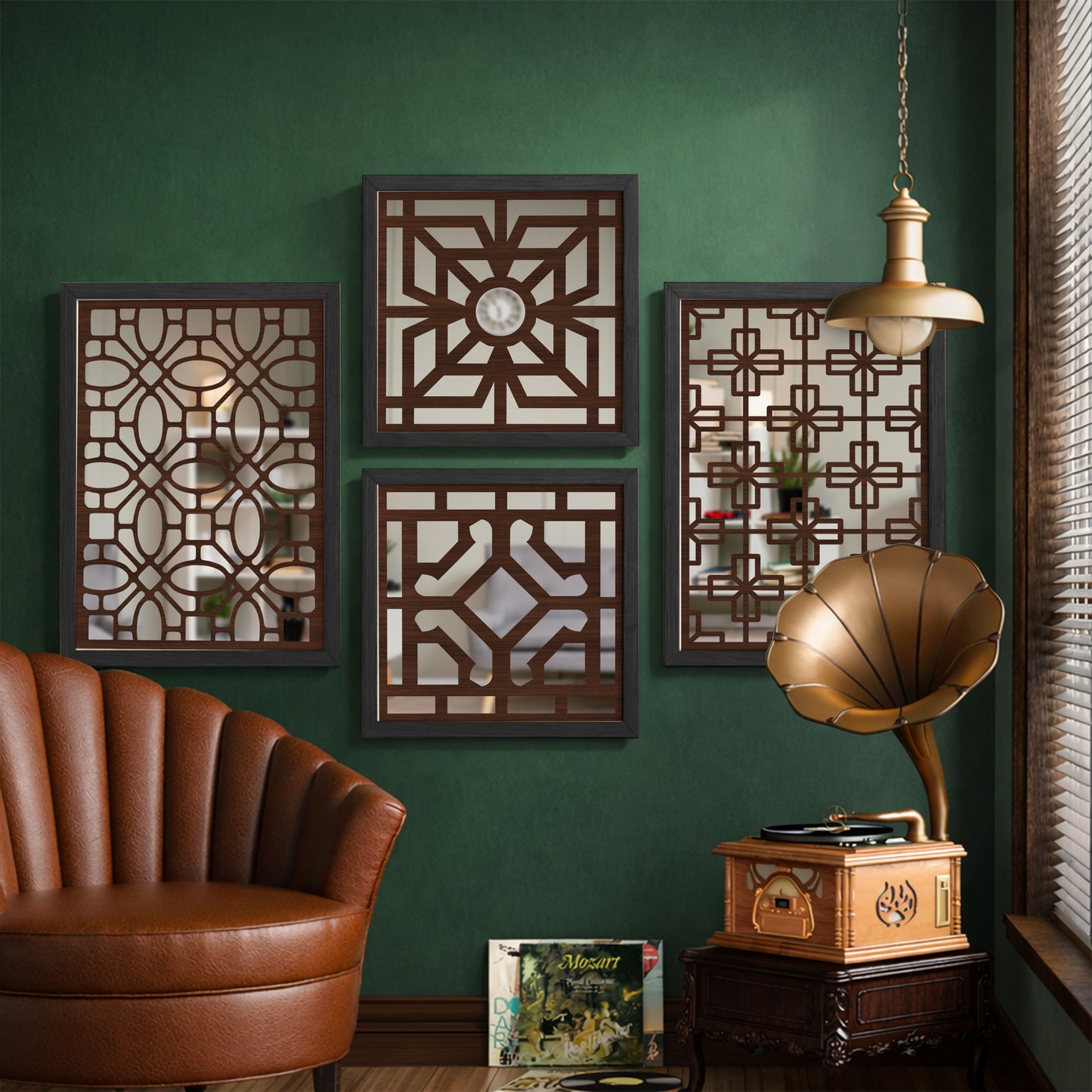 Fusion Mirror Art Set of 4