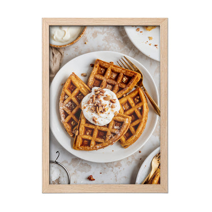 Waffles with Cream Wall Frame