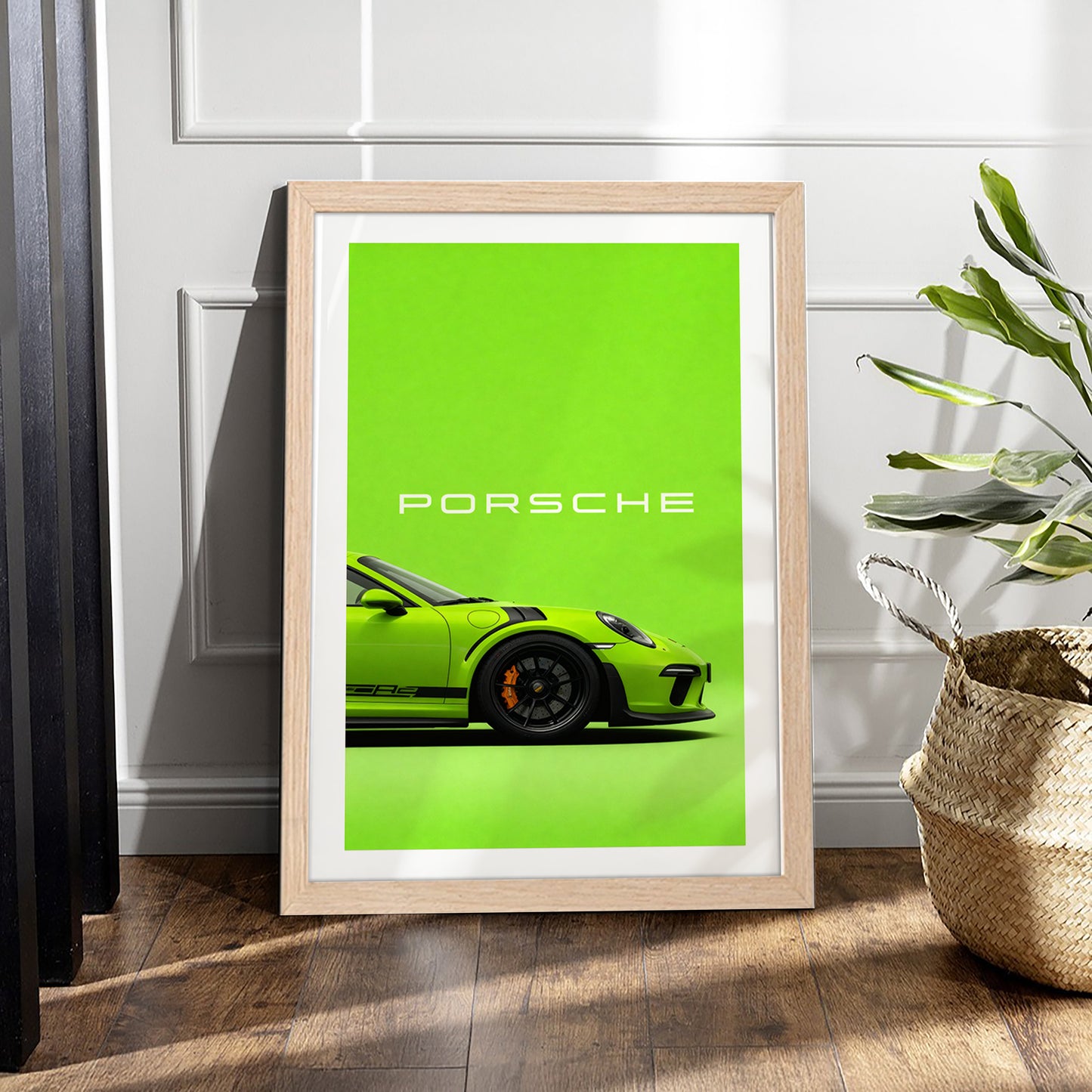 Porsche GT3 RS Green Wall Frame