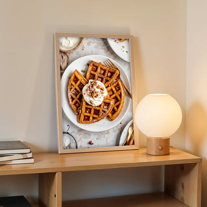 Waffles with Cream Wall Frame