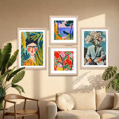 Modern Expression Wall Set of 4