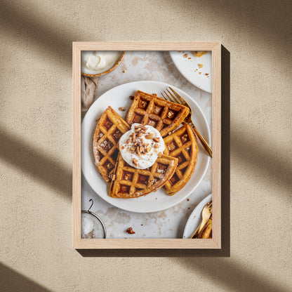 Waffles with Cream Wall Frame