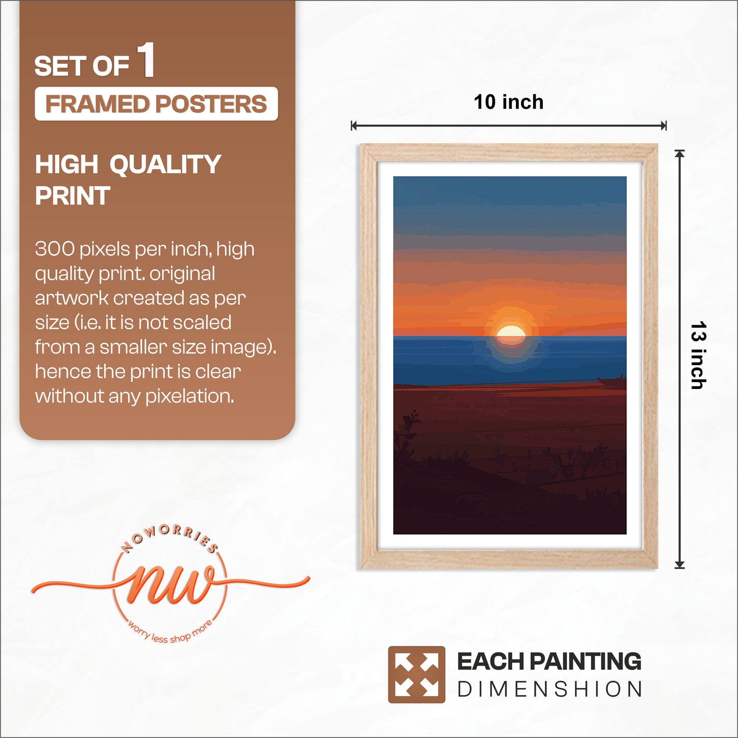 Sunset Landscape Frame