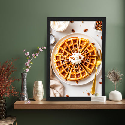 Waffle Slices Wall Frame