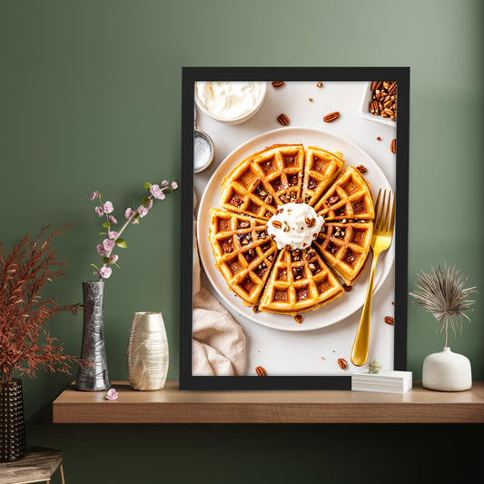 Waffle Slices Wall Frame