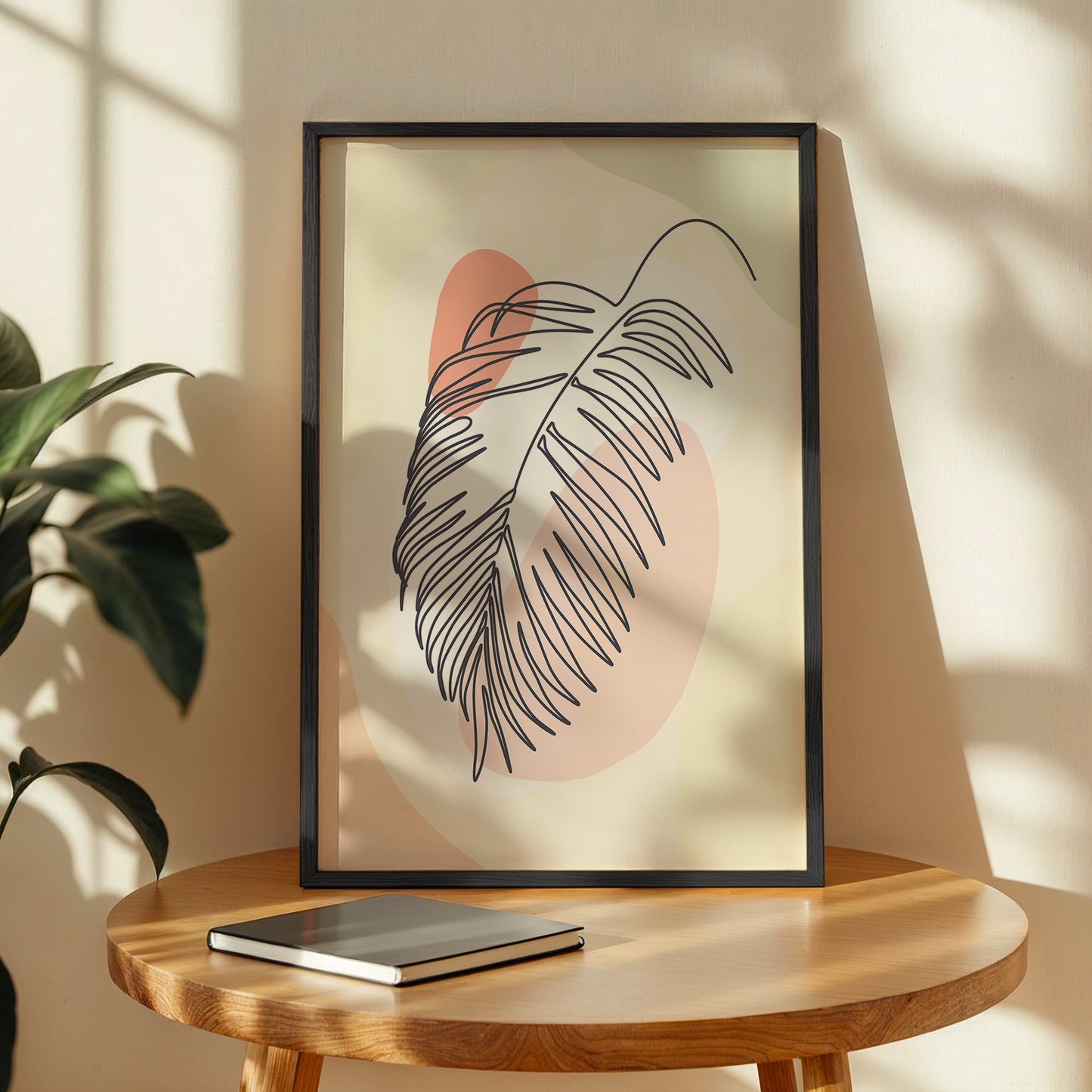 Minimalist Palm Leaf Wall Frame