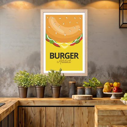 Burger Addict Wall Frame