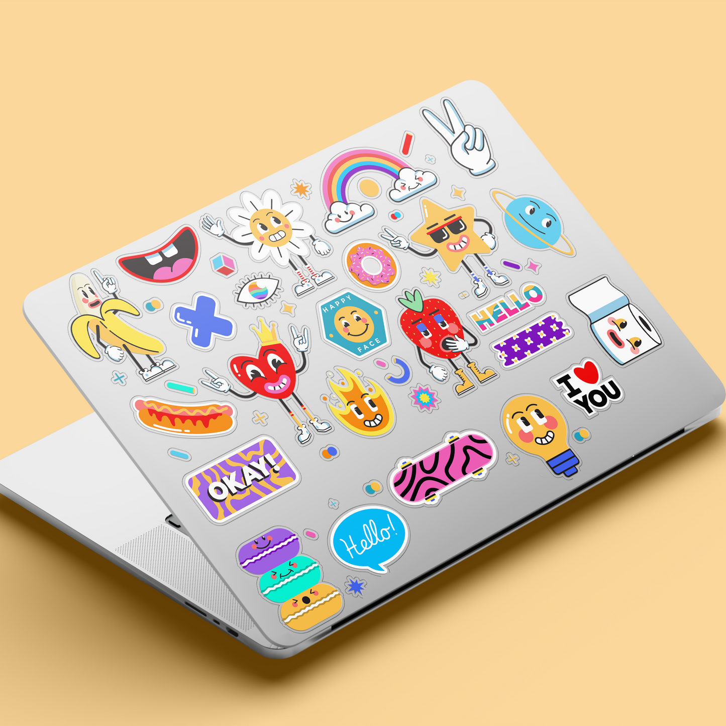 Funky Retro Pop Art Sticker Pack