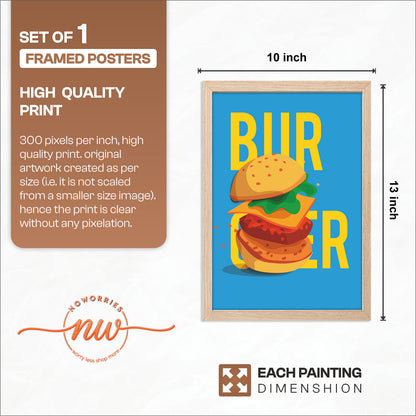 Bold Burger Wall Frame
