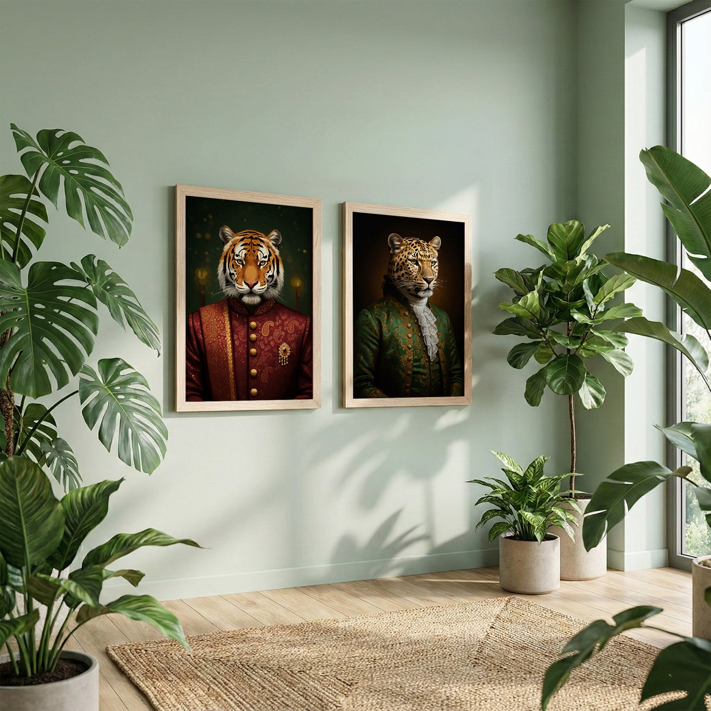Royal Wild Portrait Wall Art Set