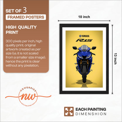 Sport Bike Wall Art Trio