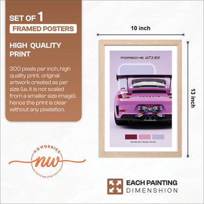 Porsche GT3 RS Signature Wall Frame
