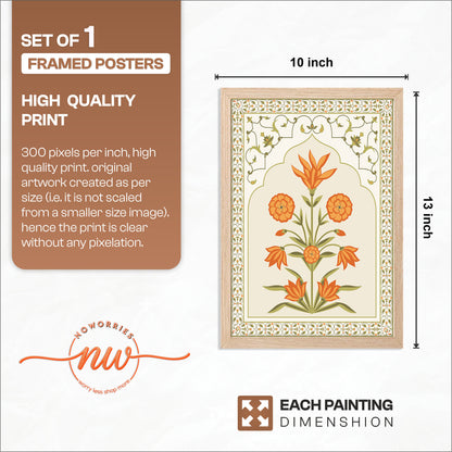 Floral Mughal Pattern Frame