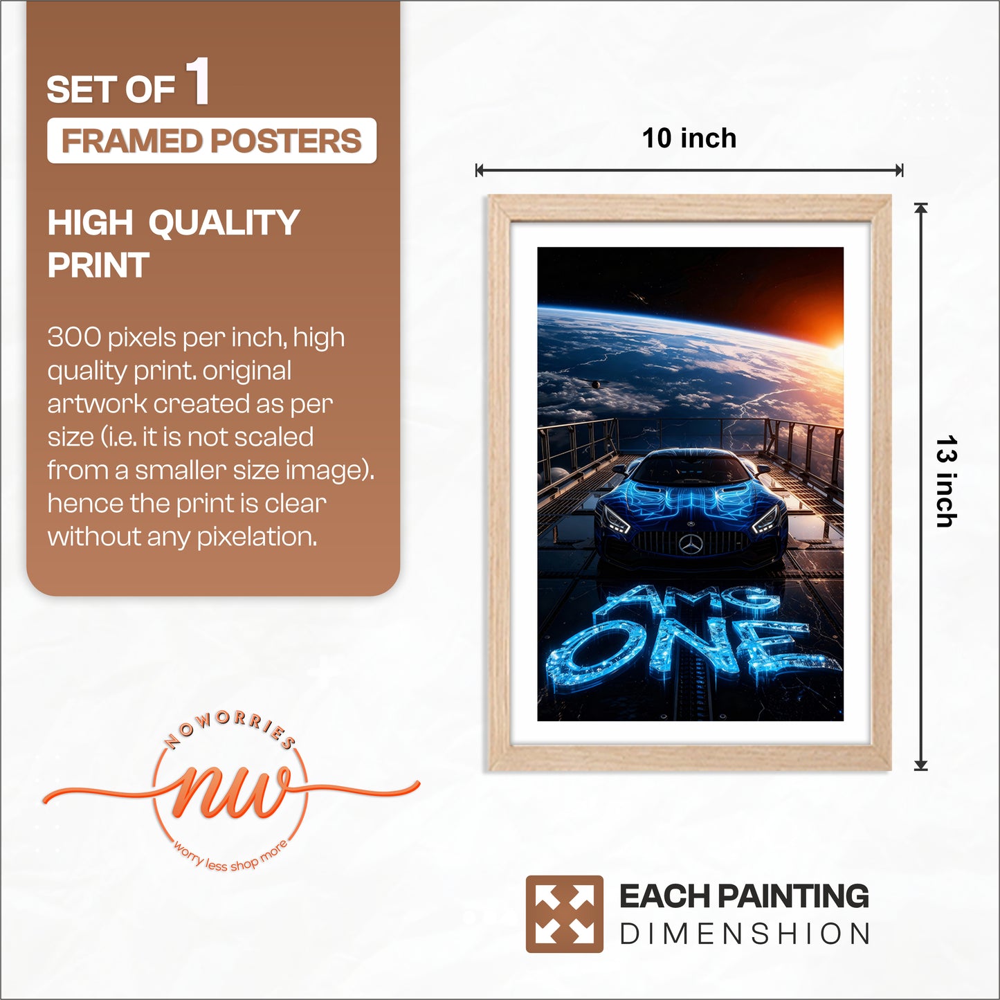 AMG One Space Edition Wall Frame