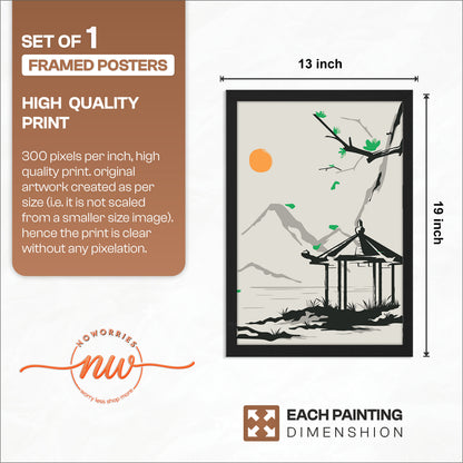 Zen Pavilion Wall Art