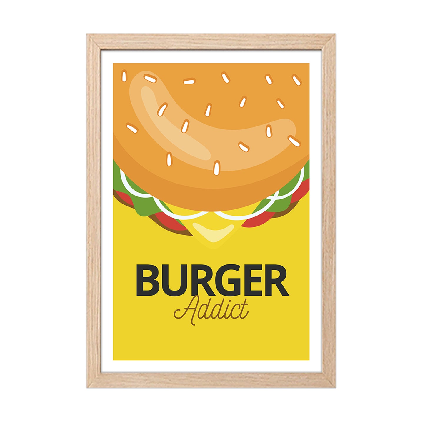 Burger Addict Wall Frame