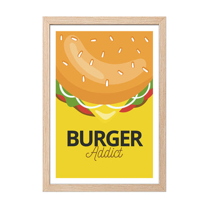 Burger Addict Wall Frame