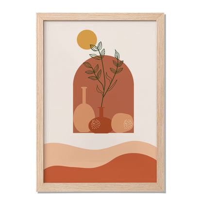 Boho Botanical Vase Wall Frame