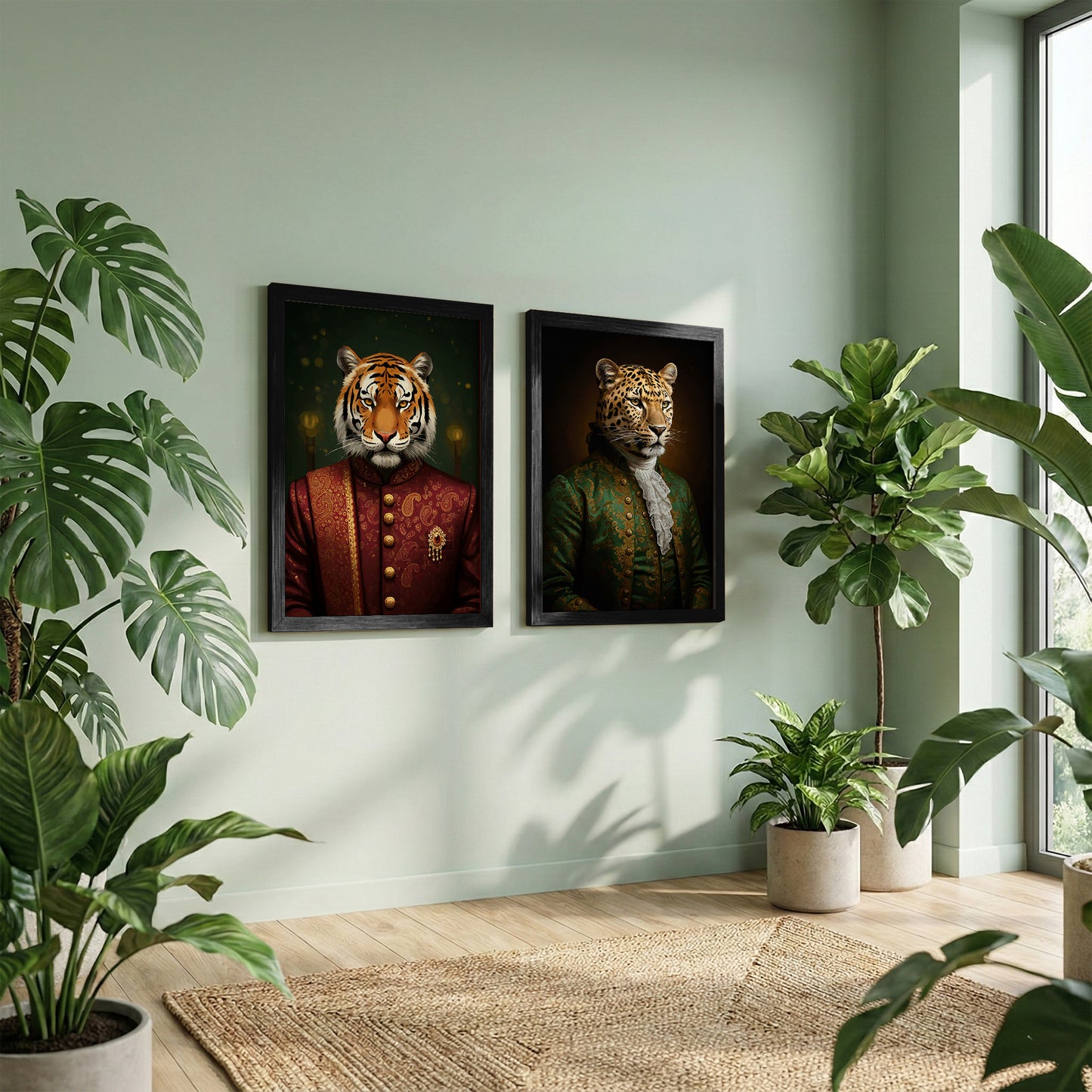 Royal Wild Portrait Wall Art Set