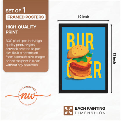 Bold Burger Wall Frame