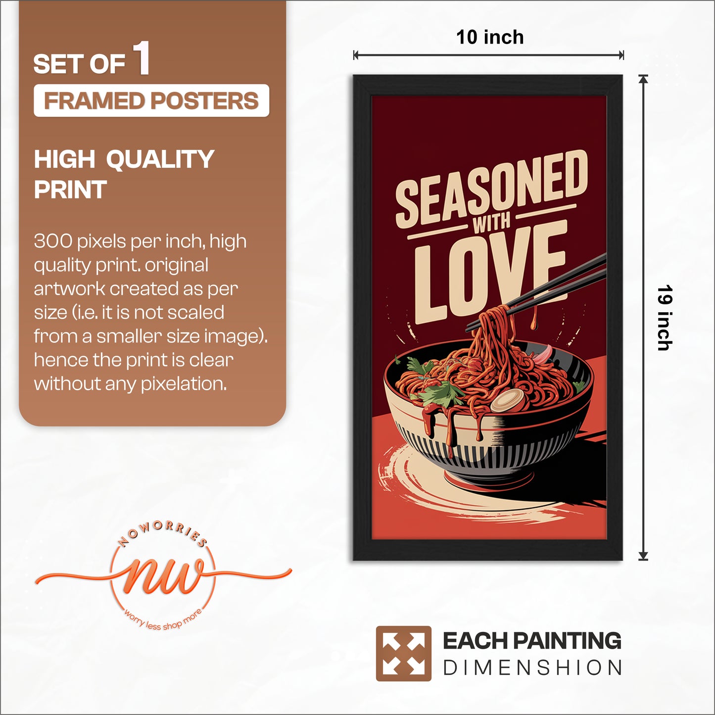 Seasoned Noodles Wall Art