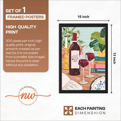 Wine & Dining Wall Art Frame Set of 1
