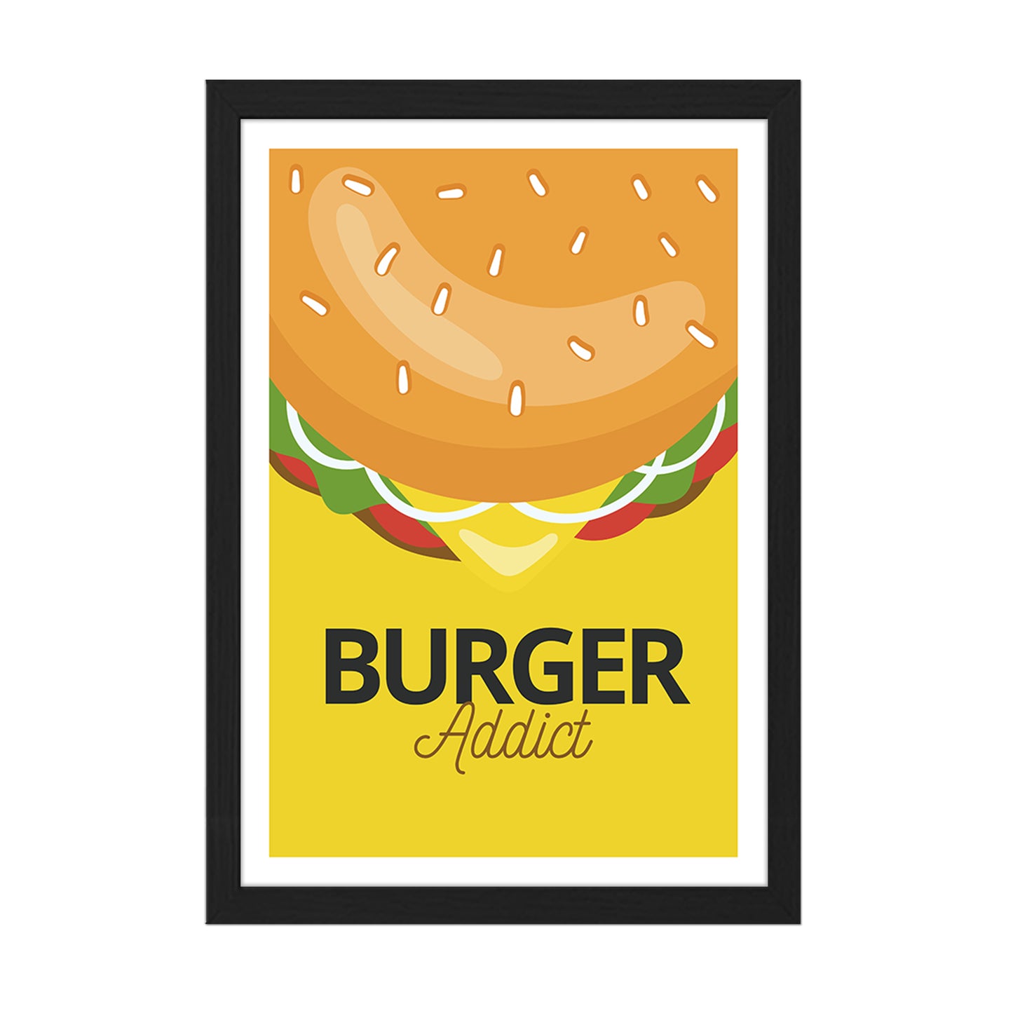 Burger Addict Wall Frame