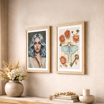 Vintage Rose Wall Art Set