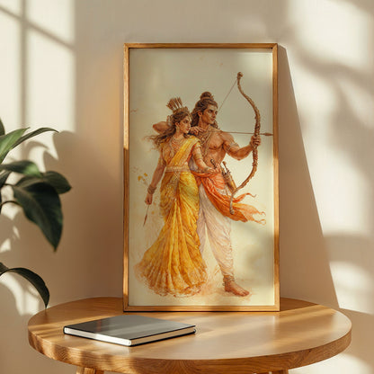 Divine Ram Sita Art