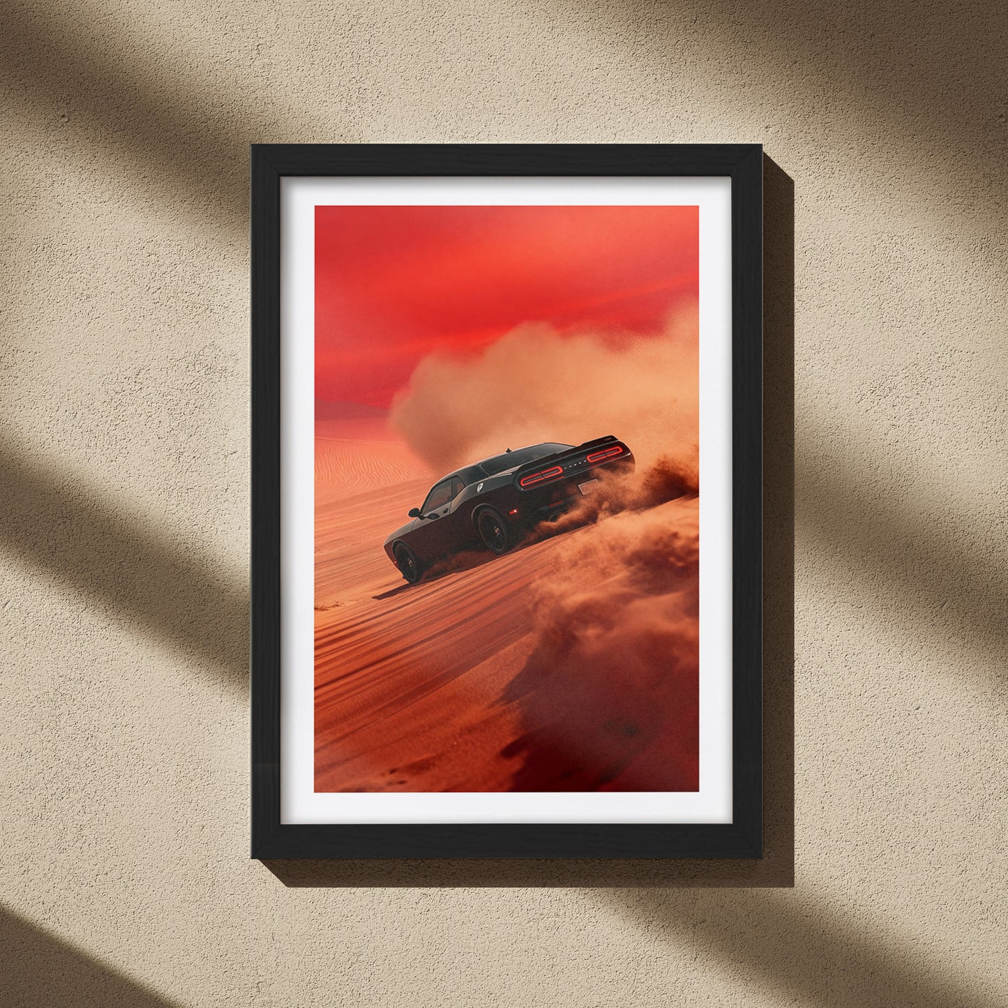 Dodge Challenger Desert Drift Wall Frame