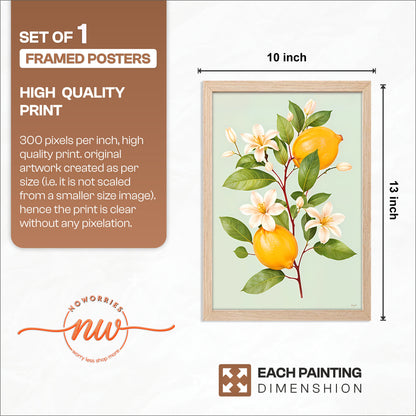 Lemon Bloom Wall Frame