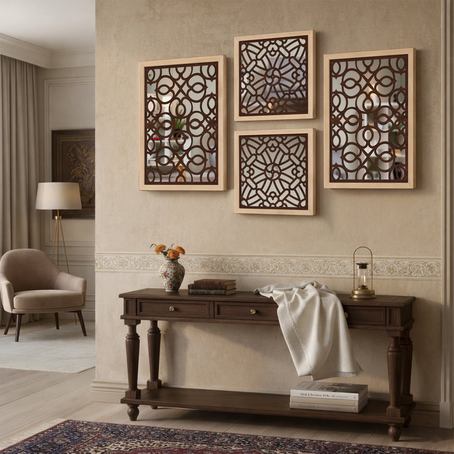 Heritage Fusion Mirror Set of 4