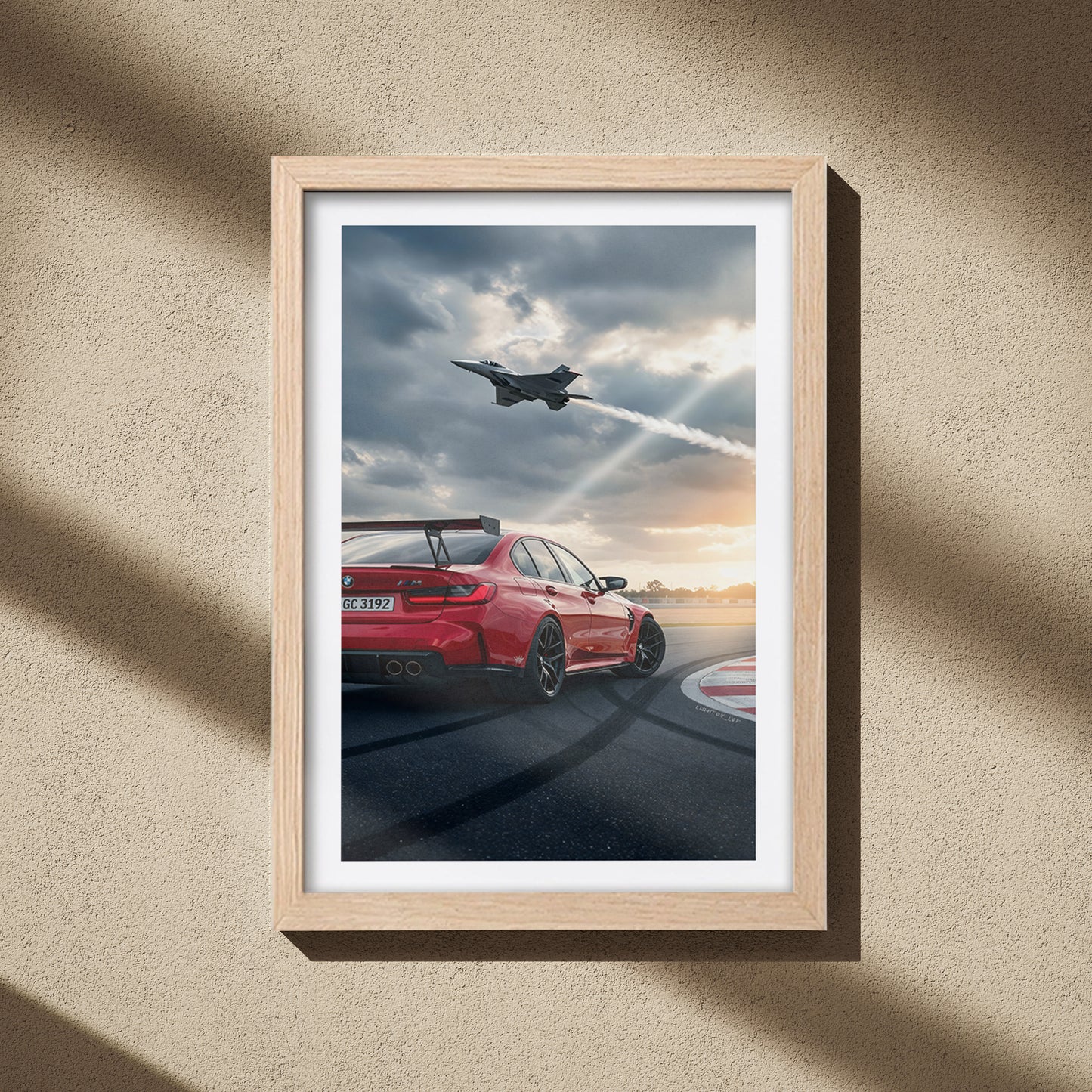 BMW M3 Jet Run Wall Frame