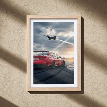 BMW M3 Jet Run Wall Frame