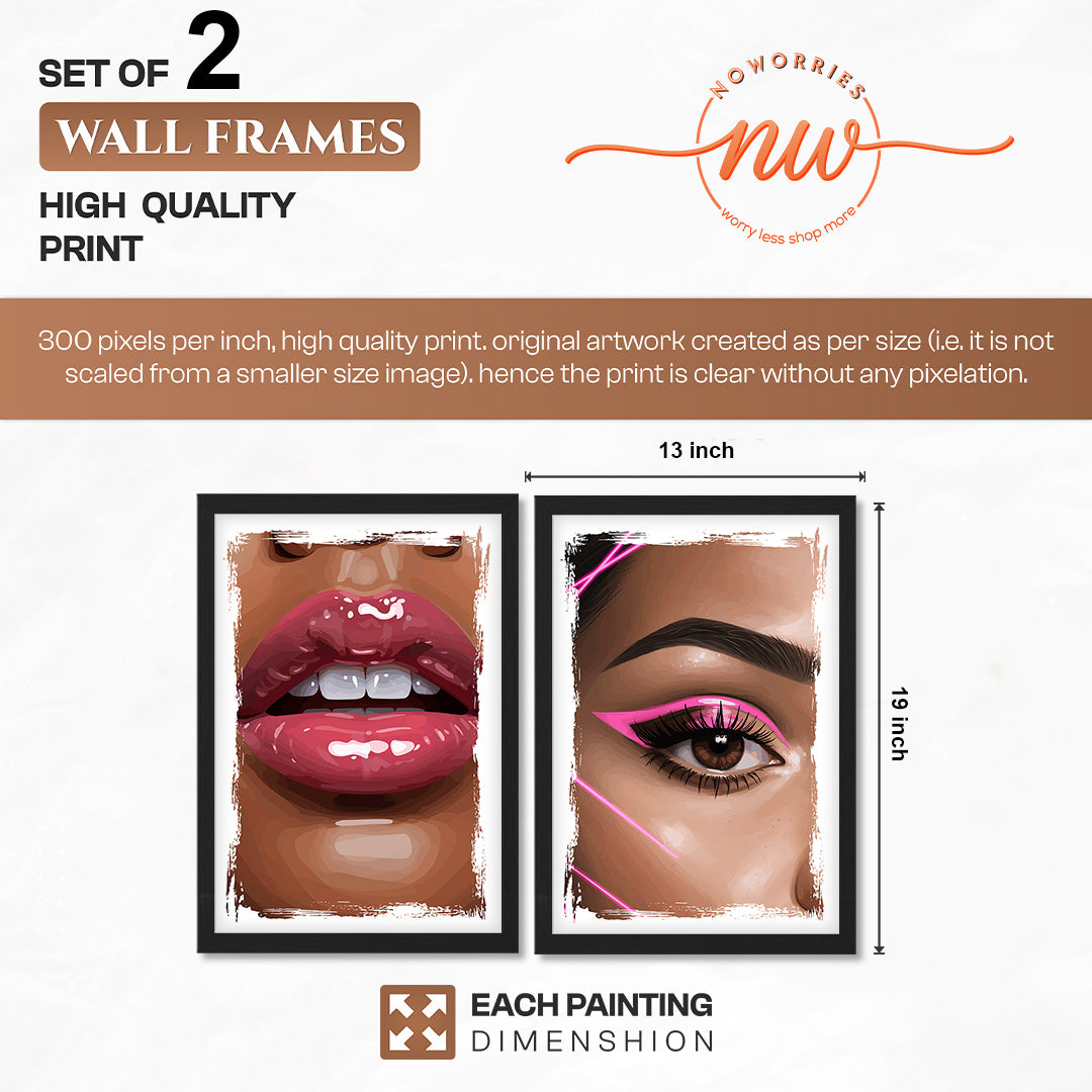 Glam Beauty Wall Art Set