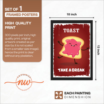 Happy Toast Wall Frame