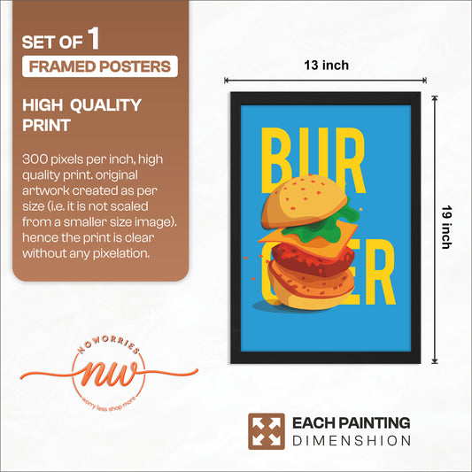 Bold Burger Wall Frame