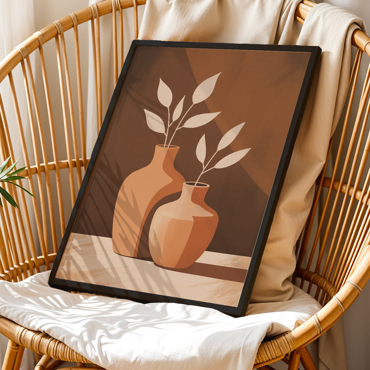 Rustic Vase Botanical Art